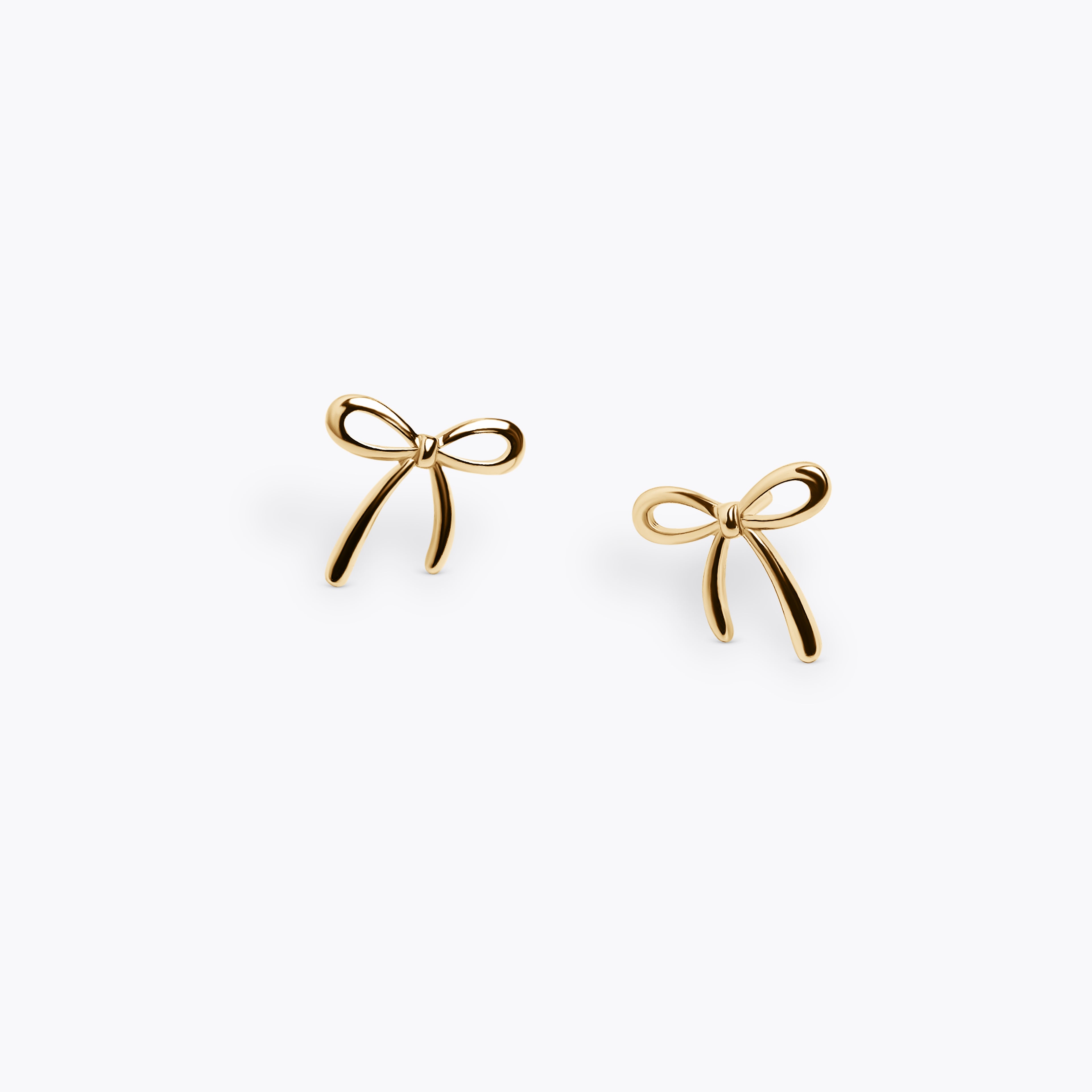 Bella Bows Studs Gold