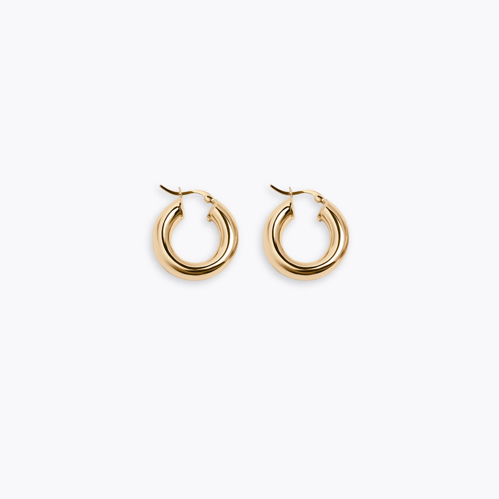 KOLCZYKI LUNA HOOPS GOLD