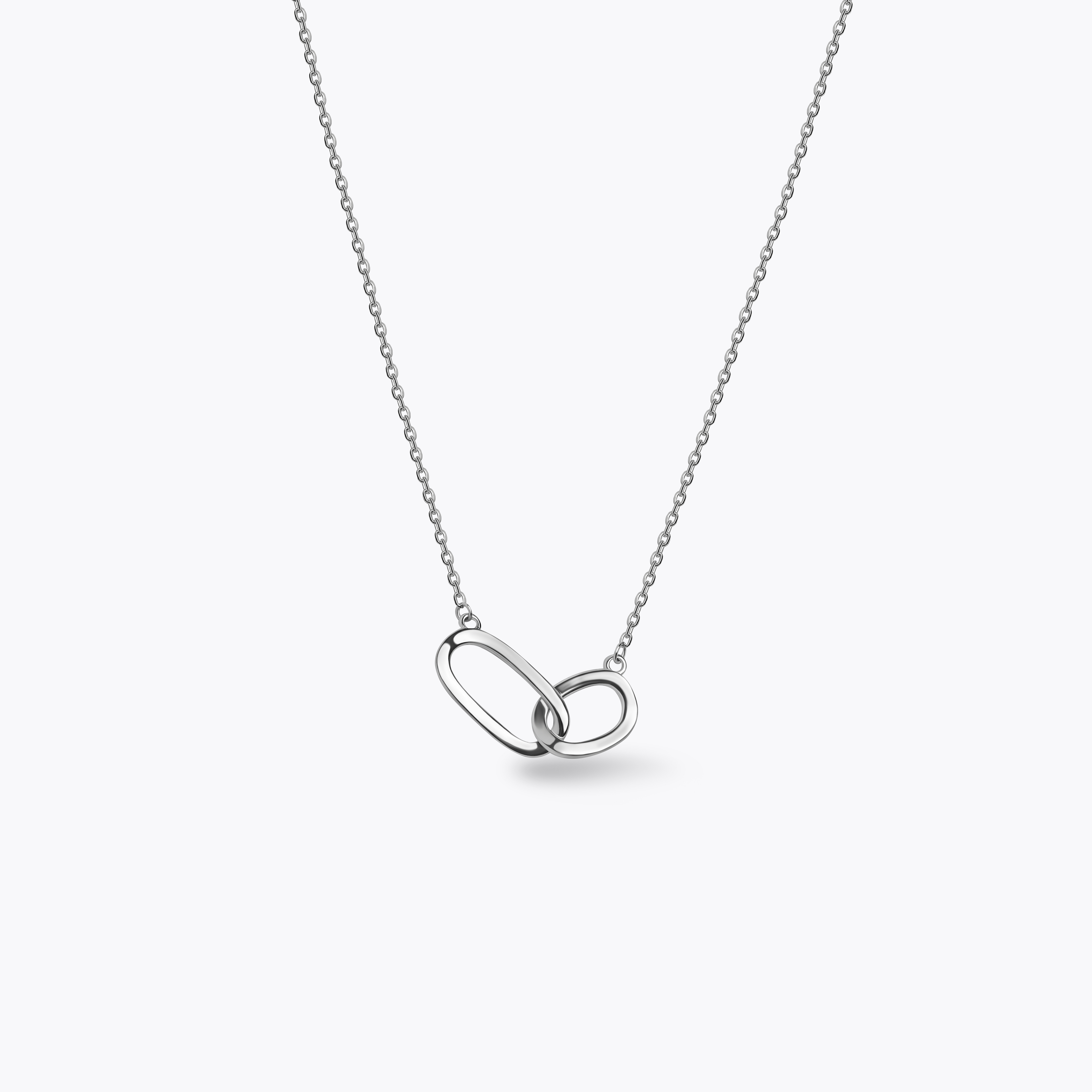 Ties Necklace Silver