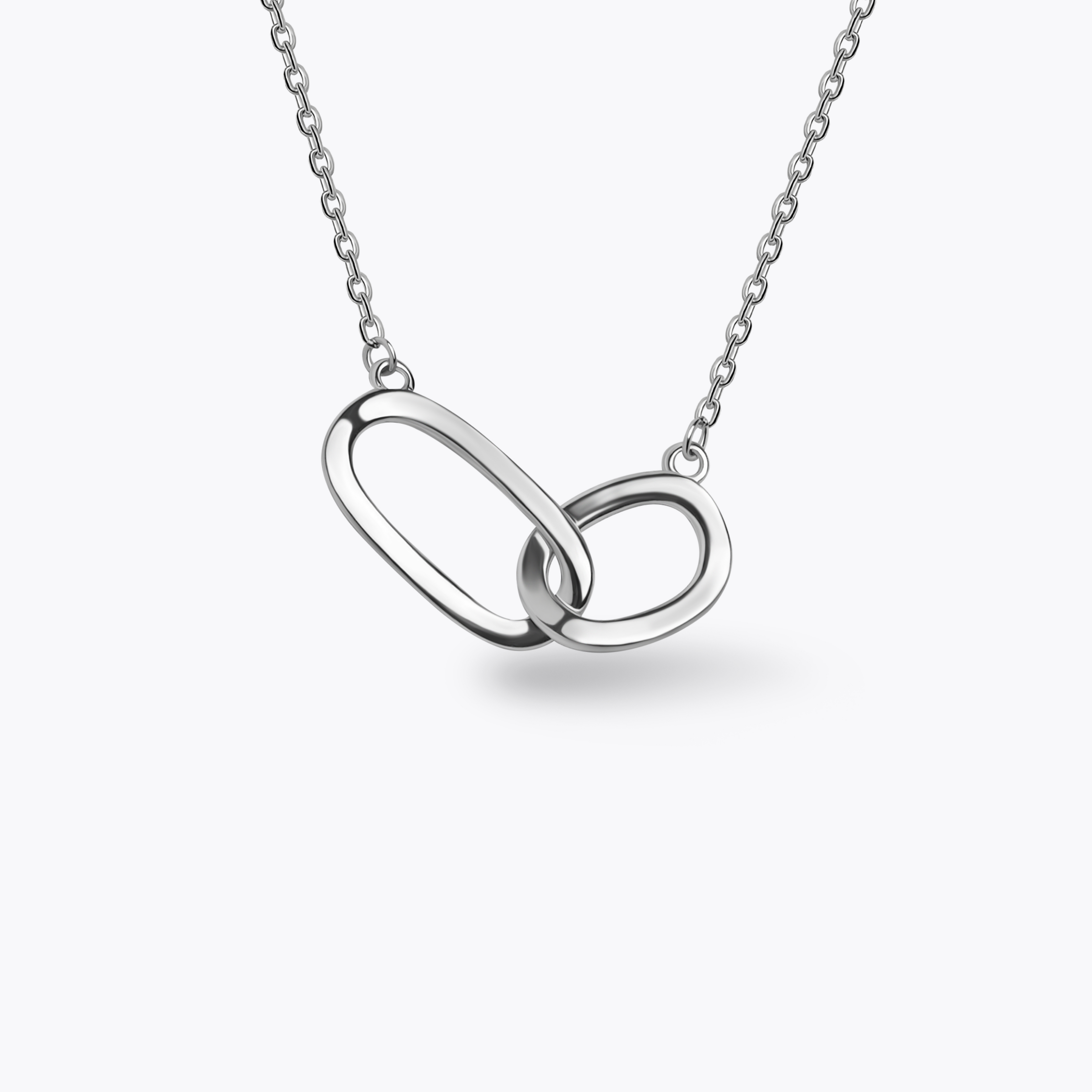 Ties Necklace Silver